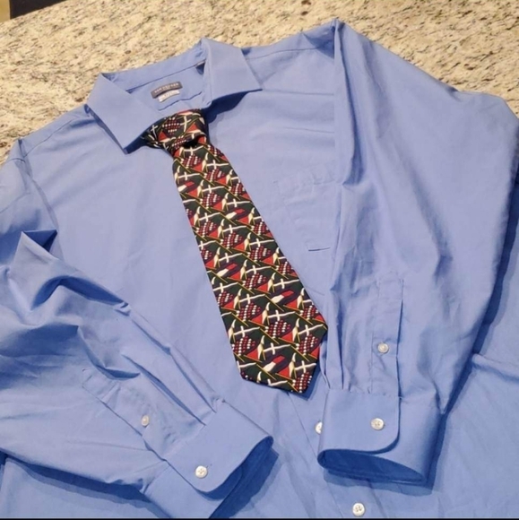 Vintage VTG Tommy Hilfiger logo flag neck tie - Picture 2 of 9